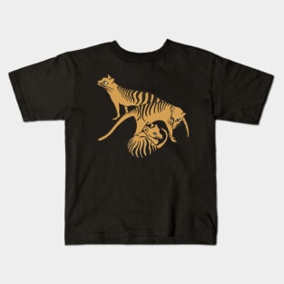 Tassie Tiger Family in repose! Kids T-Shirt